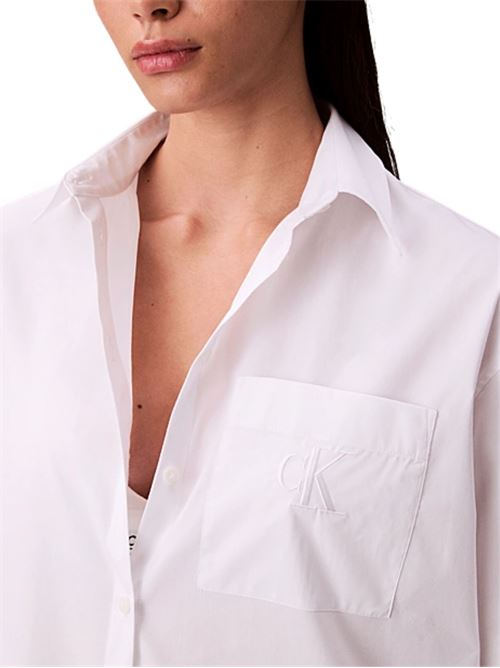 Camicia in cotone popeline Calvin Klein Jeans | LV047C143GYAA
